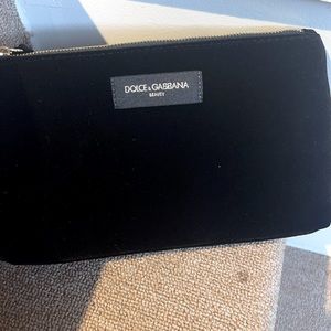 Black velvet makeup tote